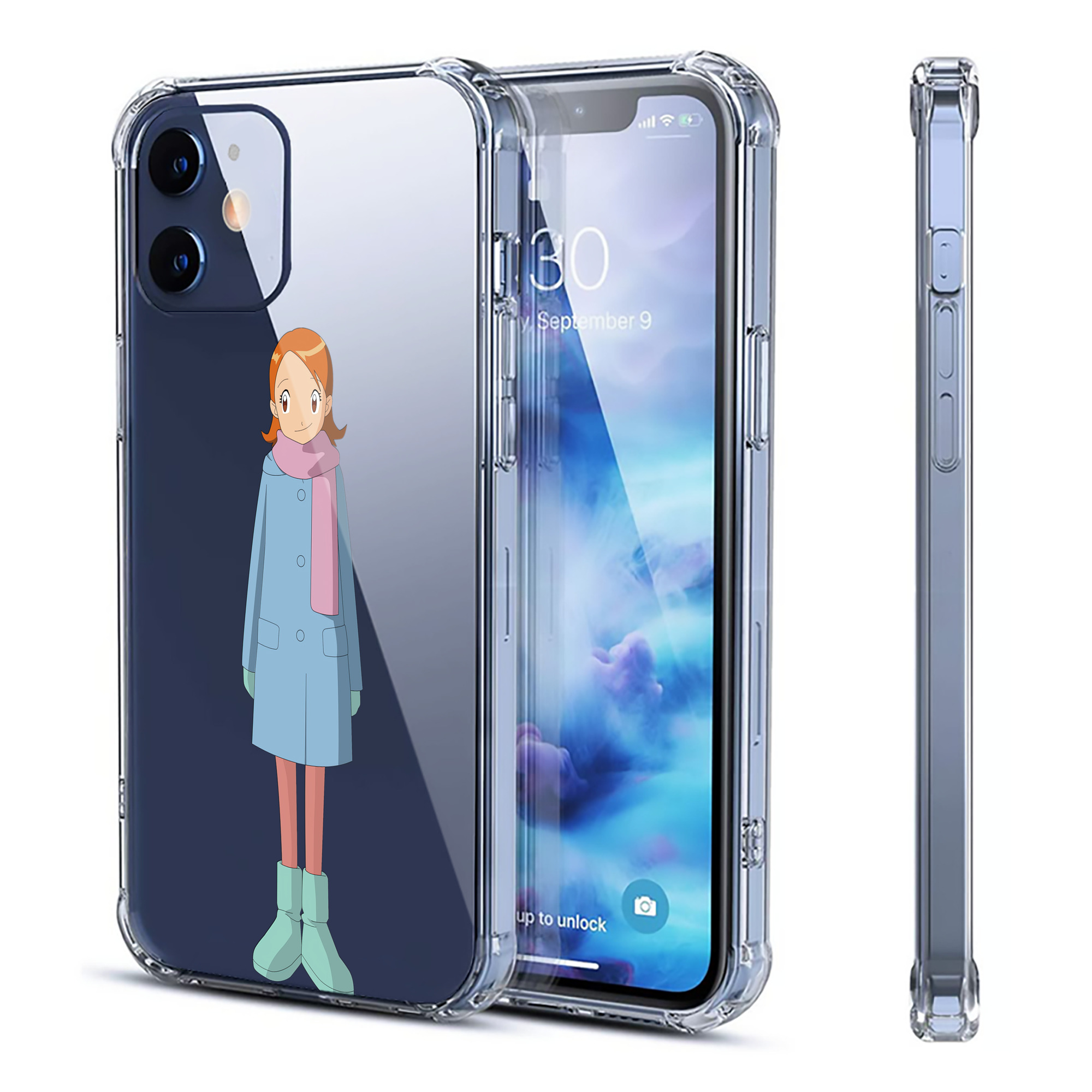 （画像用） Digimon デジタルモンスター/デジモン 【iPhone 12シリーズ対応】透明スマホケース（クリアソフトケース）